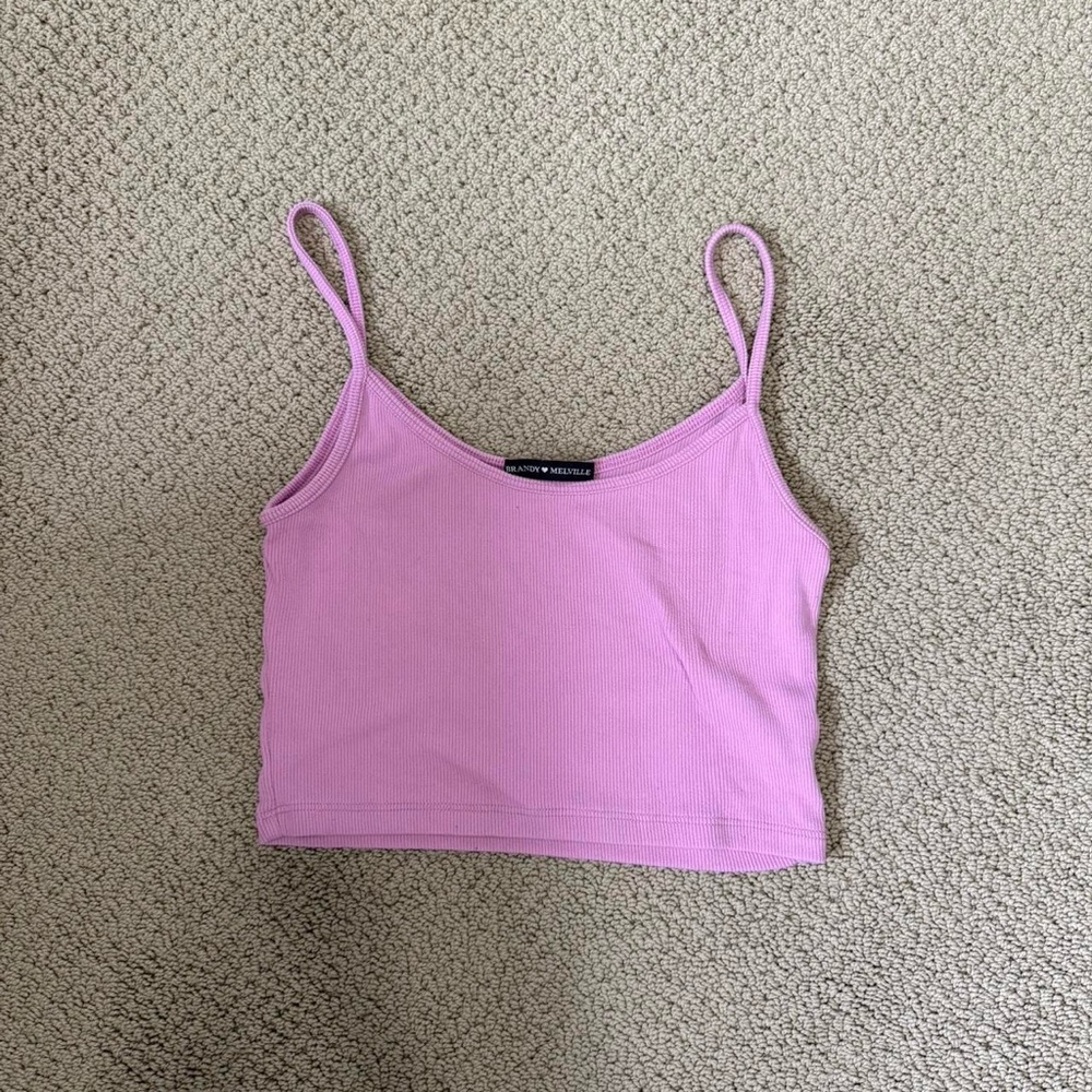 Brandy Melville Pink Camisole Crop Top